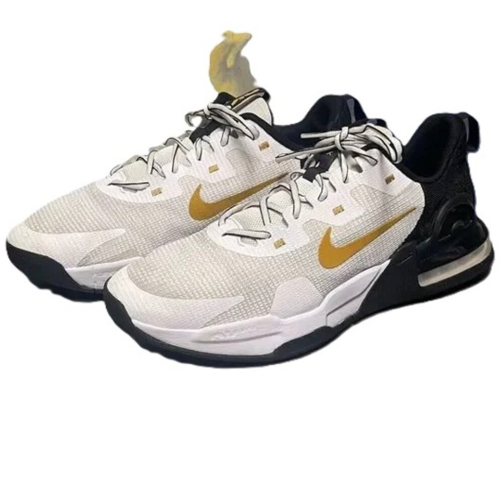 Nike Air Max Alpha Trainer 5 White Black Gold Suede